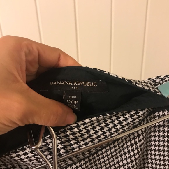 EUC Banana Republic Houndstooth Pencil Skirt 00P - Picture 5 of 6